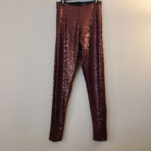 Commando Sequin Wine Leggings NWT - Picture 2 of 9